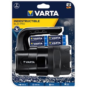Lanterna LED VARTA Indestructible BL20 Pro, 400 lumeni, 6xAA, negru Lanterna LED VARTA Indestructible BL20 Pro, 400 lumeni, 6xAA, negru