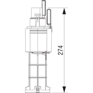 Mecanism de golire WC FLUIDMASTER 195624, dubla actionare Mecanism de golire WC FLUIDMASTER 195624, dubla actionare