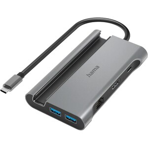 Hub USB Type-C HAMA 200143, USB 3.1, HDMI, Ethernet, gri Hub USB Type-C HAMA 200143, USB 3.1, HDMI, Ethernet, gri