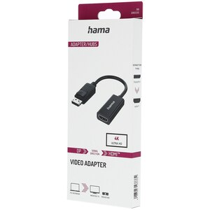Adaptor DisplayPort - HDMI HAMA 200335, negru Adaptor DisplayPort - HDMI HAMA 200335, negru