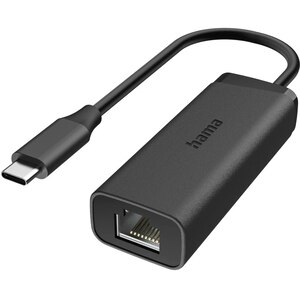 Adaptor USB C - RJ45 HAMA, 2.5 Gigabit, negru Adaptor USB C - RJ45 HAMA, 2.5 Gigabit, negru