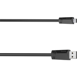 Cablu USB A - mini USB B HAMA 200606, 1.5m, negru Cablu USB A - mini USB B HAMA 200606, 1.5m, negru