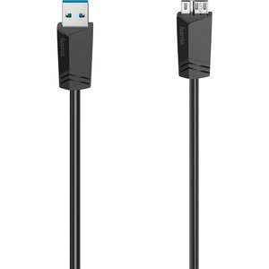 Cablu USB A - micro USB B HAMA 200627, 1.5m, negru Cablu USB A - micro USB B HAMA 200627, 1.5m, negru