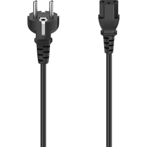 Cablu de alimentare cu 3 pini IEC HAMA 200738, 2.5m, negru Cablu de alimentare cu 3 pini IEC HAMA 200738, 2.5m, negru