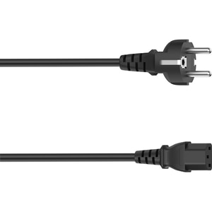Cablu de alimentare cu 3 pini IEC HAMA 200738, 2.5m, negru Cablu de alimentare cu 3 pini IEC HAMA 200738, 2.5m, negru