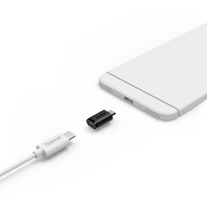 Adaptor HAMA 201744, Micro-USB - USB-C, 3 buc, negru Adaptor HAMA 201744, Micro-USB - USB-C, 3 buc, negru