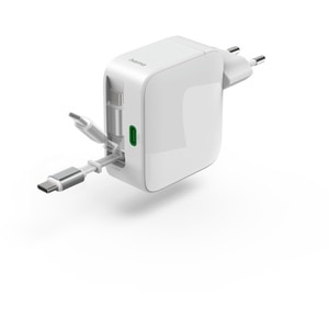 Incarcator retea HAMA 201956, 2x USB-C, Power Delivery (PD) 30W, GaN, alb Incarcator retea HAMA 201956, 2x USB-C, Power Delivery (PD) 30W, GaN, alb