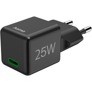 Incarcator retea HAMA 201985, 1x USB-C Power Delivery (PD) 25W, negru Incarcator retea HAMA 201985, 1x USB-C Power Delivery (PD) 25W, negru