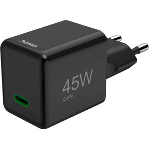 Incarcator retea HAMA 201987, 1x USB-C Power Delivery (PD) 45W, negru Incarcator retea HAMA 201987, 1x USB-C Power Delivery (PD) 45W, negru