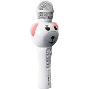 Microfon karaoke LENCO BMC-060WH, Bluetooth, USB, alb Microfon karaoke LENCO BMC-060WH, Bluetooth, USB, alb