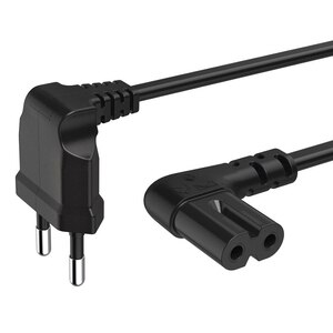 Cablu alimentare HAMA 221101, 2 pini conector AC C7, 3m, negru Cablu alimentare HAMA 221101, 2 pini conector AC C7, 3m, negru