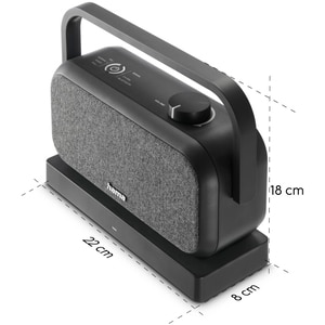Boxa portabila HAMA 221849, Bluetooth, 10W, negru-gri Boxa portabila HAMA 221849, Bluetooth, 10W, negru-gri