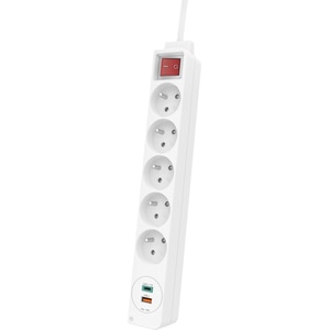 Prelungitor HAMA 223186, 5 prize, USB-C/A, 1.4m, alb Prelungitor HAMA 223186, 5 prize, USB-C/A, 1.4m, alb