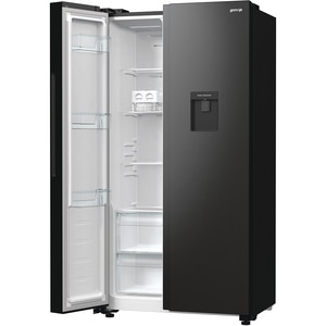 Side by Side GORENJE NRR9185EABXLWD, No Frost Plus, 547 l, H 178.6 cm, Clasa E, Dozator apa, dark inox Side by Side GORENJE NRR9185EABXLWD, No Frost Plus, 547 l, H 178.6 cm, Clasa E, Dozator apa, dark inox