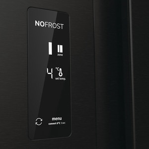 Side by Side GORENJE NRR9185EABXLWD, No Frost Plus, 547 l, H 178.6 cm, Clasa E, Dozator apa, dark inox Side by Side GORENJE NRR9185EABXLWD, No Frost Plus, 547 l, H 178.6 cm, Clasa E, Dozator apa, dark inox