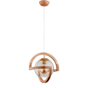 Lustra tip pendul, Lemn natur, 60 W, 1 x E27 Cabrio Lustra tip pendul, Lemn natur, 60 W, 1 x E27 Cabrio