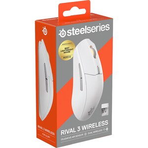 Mouse Gaming Wireless STEELSERIES Rival 3 Gen 2, 18000 dpi, alb Mouse Gaming Wireless STEELSERIES Rival 3 Gen 2, 18000 dpi, alb