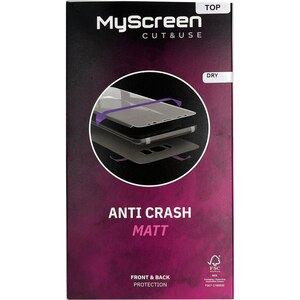 Folie protectie pentru telefon MYSCREEN Anti Crash Matt Dry, transparent Folie protectie pentru telefon MYSCREEN Anti Crash Matt Dry, transparent