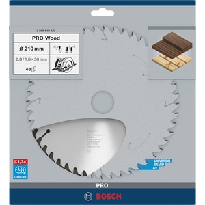 Panza circular BOSCH, wood, 210 x 30 x 2.8 mm, T48 Panza circular BOSCH, wood, 210 x 30 x 2.8 mm, T48