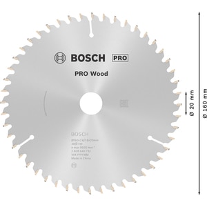 Panza circular BOSCH PRO, wood, 160 x 20, T48 Panza circular BOSCH PRO, wood, 160 x 20, T48