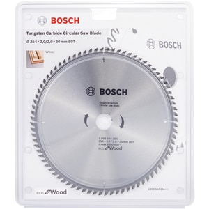 Panza circular BOSCH, wood, 254 x 30 x 3 mm, 80T Panza circular BOSCH, wood, 254 x 30 x 3 mm, 80T