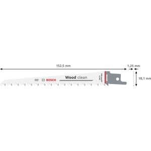 Panza ferastrau sabie BOSCH, lemn, 200 x 19 x 1.25mm Panza ferastrau sabie BOSCH, lemn, 200 x 19 x 1.25mm
