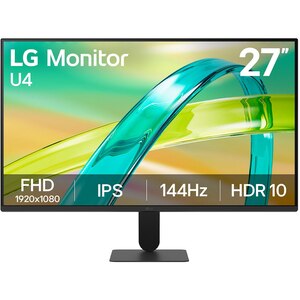 Monitor LED IPS LG 27U411B-B, 27" Full HD, 144Hz, G-SYNC Compatible, FreeSync Premium, HDR 10, negru Monitor LED IPS LG 27U411B-B, 27" Full HD, 144Hz, G-SYNC Compatible, FreeSync Premium, HDR 10, negru