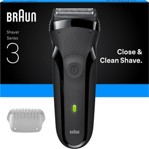 Aparat de ras BRAUN Series 3 300S, acumulator, autonomie 30 min, negru Aparat de ras BRAUN Series 3 300S, acumulator, autonomie 30 min, negru