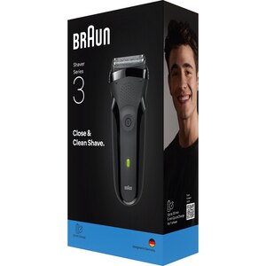 Aparat de ras BRAUN Series 3 300S, acumulator, autonomie 30 min, negru Aparat de ras BRAUN Series 3 300S, acumulator, autonomie 30 min, negru