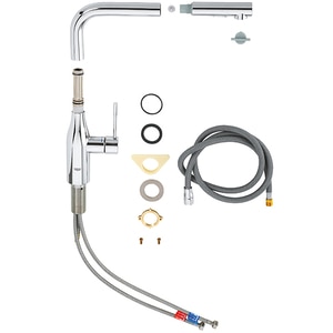 Baterie bucatarie GROHE Essence 30270000, dus extractibil, metal, argintiu Baterie bucatarie GROHE Essence 30270000, dus extractibil, metal, argintiu