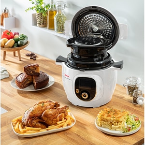 Accesoriu pentru prajit TEFAL Extra Crisp EY150830, argintiu-negru Accesoriu pentru prajit TEFAL Extra Crisp EY150830, argintiu-negru