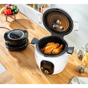 Accesoriu pentru prajit TEFAL Extra Crisp EY150830, argintiu-negru Accesoriu pentru prajit TEFAL Extra Crisp EY150830, argintiu-negru