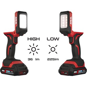 Lampa de lucru SKIL 3155 CA, 8 LED-uri, 360 lumeni, fara acumulator, negru-rosu Lampa de lucru SKIL 3155 CA, 8 LED-uri, 360 lumeni, fara acumulator, negru-rosu