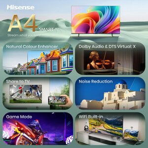 Televizor LED Smart HISENSE 32A4S, HD, HDR, 80cm Televizor LED Smart HISENSE 32A4S, HD, HDR, 80cm