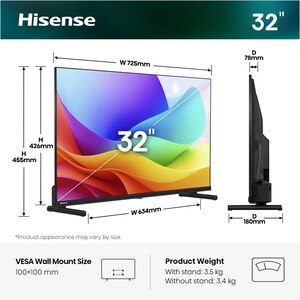 Televizor HI-QLED Smart HISENSE 32A5S, FullHD, HDR, 80cm Televizor HI-QLED Smart HISENSE 32A5S, FullHD, HDR, 80cm