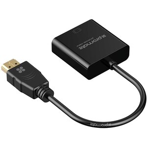 Adaptor HDMI-VGA PROMATE proLink-H2V, placat aur, negru Adaptor HDMI-VGA PROMATE proLink-H2V, placat aur, negru