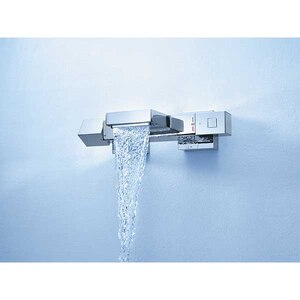 Baterie cada-dus GROHE Cube 34497000, termostat, metal, crom Baterie cada-dus GROHE Cube 34497000, termostat, metal, crom