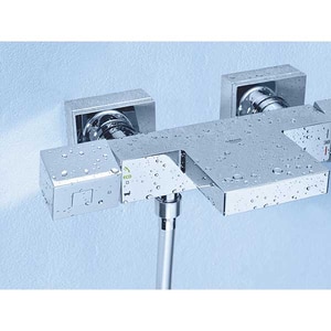 Baterie cada-dus GROHE Cube 34497000, termostat, metal, crom Baterie cada-dus GROHE Cube 34497000, termostat, metal, crom