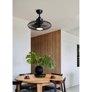 Plafoniera LED cu ventilator EGLO Igeldo, 15W, 1800 lm, IP20, negru mat Plafoniera LED cu ventilator EGLO Igeldo, 15W, 1800 lm, IP20, negru mat