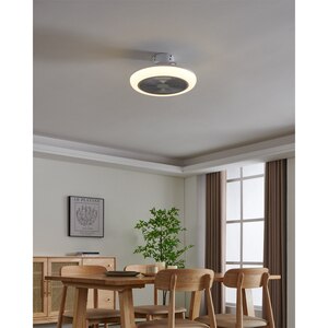 Plafoniera LED cu ventilator EGLO Kostrena, 3 x 8.5W, 3300 lm, IP20, alb-gri Plafoniera LED cu ventilator EGLO Kostrena, 3 x 8.5W, 3300 lm, IP20, alb-gri