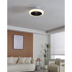 Plafoniera LED cu ventilator EGLO Kostrena, 3 x 8.5W, 3300 lm, IP20, alb-negru Plafoniera LED cu ventilator EGLO Kostrena, 3 x 8.5W, 3300 lm, IP20, alb-negru