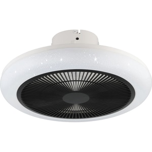 Plafoniera LED cu ventilator EGLO Kostrena, 3 x 8.5W, 3300 lm, IP20, alb-negru Plafoniera LED cu ventilator EGLO Kostrena, 3 x 8.5W, 3300 lm, IP20, alb-negru