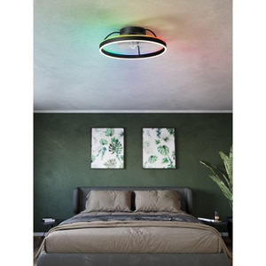 Plafoniera LED cu ventilator EGLO Marinella, 1 x 30W, 1 x 6W, 4000 lm, IP20, negru Plafoniera LED cu ventilator EGLO Marinella, 1 x 30W, 1 x 6W, 4000 lm, IP20, negru