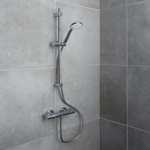 Set dus GOODHOME Cavally, termostat, 1 functie, crom Set dus GOODHOME Cavally, termostat, 1 functie, crom