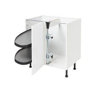 Sistem depozitare colt stanga GOODHOME Jolly Pebre, 80 cm, gri Sistem depozitare colt stanga GOODHOME Jolly Pebre, 80 cm, gri