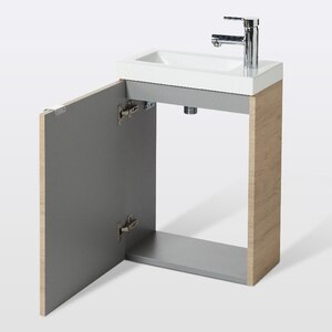 Masca lavoar GoodHome Imandra, suspendata, 44 x 23 x 55 cm, stejar Masca lavoar GoodHome Imandra, suspendata, 44 x 23 x 55 cm, stejar