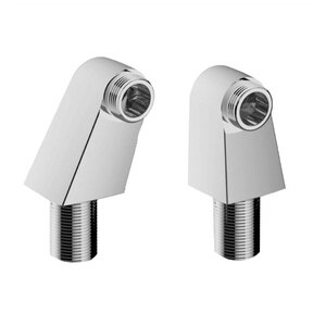 Set 2 adaptoare perete-punte pentru cada si dus GoodHome G2, alama, crom Set 2 adaptoare perete-punte pentru cada si dus GoodHome G2, alama, crom