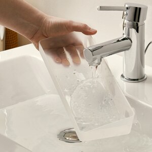 Etajera baie GoodHome Koros, 28 cm, transparent Etajera baie GoodHome Koros, 28 cm, transparent