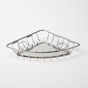 Raft de colt GoodHome Koros, 20 x 20 x 3.5 cm, otel, argintiu Raft de colt GoodHome Koros, 20 x 20 x 3.5 cm, otel, argintiu