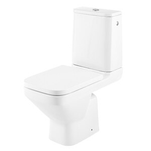 Set vas WC GoodHome Teesta, portelan, rezervor 3-6 l, capac SoftClose, alb Set vas WC GoodHome Teesta, portelan, rezervor 3-6 l, capac SoftClose, alb
